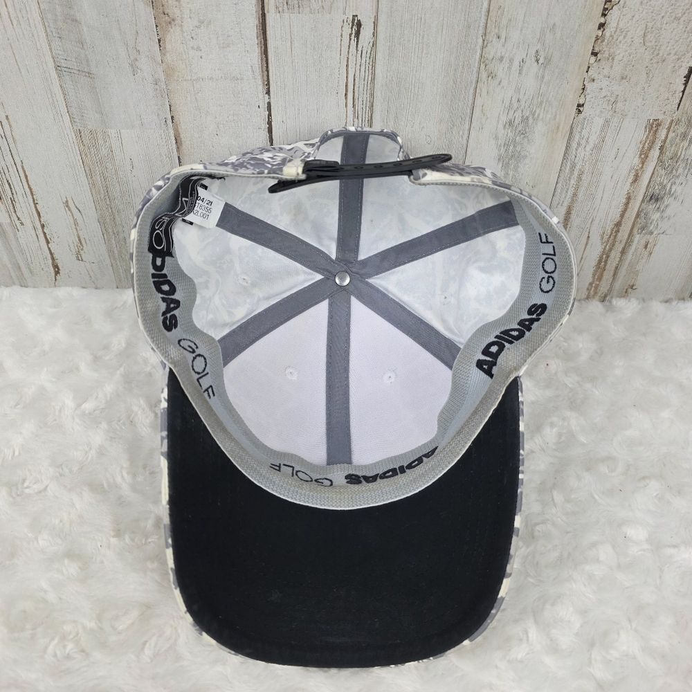 adidas Grey and White Camouflage Baseball Cap - Picture 8 of 8
